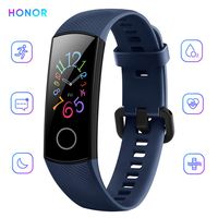 Docooler Honor Band 5 Smart Bracelet Watch Faces Smart Fitness Timer Intelligent Sleep Data Real-Time Heart Rate Monitoring 5ATM Waterproof Swim Stroke Recognition BT 4.2 Wristwatch