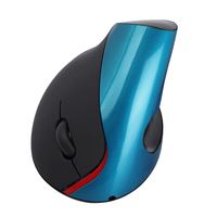 Happy Hours - Wireless Ergonomic Vertical Optical USB Mouse With 5 Buttons/Rechargeable Upright 1600 DPI Mice Prevents Arm Wrist Pain for PC Laptop Desktop Notebook Mac(Blue)