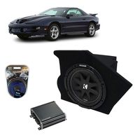 Compatible with 1993-2002 Pontiac Firebird Coupe Driver Side 10" Kicker Comp C10 Sub Box Enclosure & CXA400.1