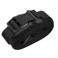 uxcell Quick Release Buckle Luggage Suitcase Baggage Belt Strap 10Ft Black