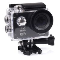 Impecca Waterproof Underwater Camera 4K Ultra HD Sports Action Camera with WiFi, 2.0" LCD Display, 16 Mega Pixel with High Resolution, ACW-1674, Black