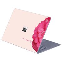 MasiBloom Top Side Laptop Sticker Decal for 13" 13.5 inch Microsoft Surface Laptop 3 & 2 & 1 (2019/18/17 Released), Not Compatible with Surface Book (Camellia)