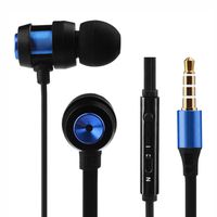 Dirance Wired in-Ear Stereo Super Bass Sport Earbuds Earphone Headphone for Cellphone Tablet Laptop (Blue)