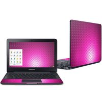 Mightyskins Skin Compatible with Samsung Chromebook 3 11.6" - Pink Diamond Plate | Protective, Durable, and Unique Vinyl Decal Wrap Cover | Easy to Apply, Remove, and Change Styles | Made in The USA