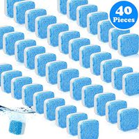40 Pieces Solid Washing Machine Cleaner Effervescent Tablet Washer Cleaner Deep Cleaning Remover with Triple Decontamination for Bath Room Kitchen