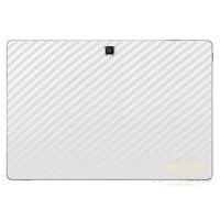 SopiGuard White Carbon Fiber Vinyl Skin Rear + Keyboard Panel for Samsung Galaxy Tabpro S