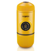Wacaco Nanopresso Portable Espresso Maker, Upgrade Version of Minipresso, 18 Bar Pressure, Yellow Patrol Edition, Extra Small Travel Coffee Maker, Manually Operated. Perfect for Kitchen and Office