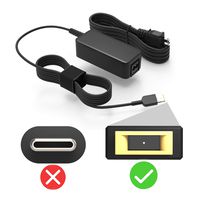 65W AC Charger for Lenovo Yoga 730-15 730-15IKB 730-15IWL, ThinkPad X1 Carbon (2nd 3rd 4th Gen ONLY), ThinkPad X1 Yoga (1st) 20A7 20A8 20BS 20BT 20FB 20FC Generation Laptop Power Supply Adapter Cord