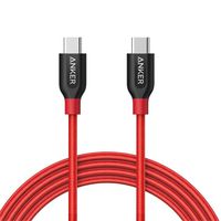 Anker PowerLine+ C to C 2.0 cable (6ft), High Durability, for USB Type-C Devices Including Samsung Galaxy Note 8 S8 S8+ S9, iPad Pro 2018, Google Pixel, Nexus 6P, Huawei Matebook, MacBook (Renewed)