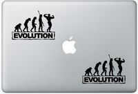 Bodybuilding Evolution Fitness ArcDecals78601542 Set Of Two (2x) , Decal , Sticker , Laptop , Ipad , Car , Truck