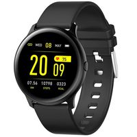 Pard Kids Smart Watch, Ultra Thin Big Screen Fitness Tracker, Heart Rate Blood Pressure Spo2 Monitor for Android iOS, Black