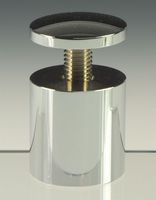 Displays2go Set of 4 Solid Brass Polished Chrome Finish Standoff Screws (SO4040C)