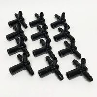 Cdl 660300099pk Maple Syrup Tubing Tees, 5/16", Black