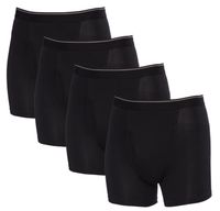 Kirkland Signature Men's Boxer Brief Pima Cotton 4 Pack (3X-Large, Black)