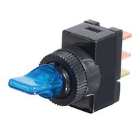 SPST 20A/12VDC Illuminated Toggle Switch with Blue LED