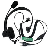 SUNDELY Over-Head Earpiece/Headset with Boom Mic &VOX for Midland/Alan GMRS/FRS GXT/LXT 2 Two Way Radios 2-pin Jack