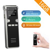 Voice Recorder-Mini 16GB HD Sound Activated Audio Recorder for lecture/Meeting/Class,Tape Digital Recording Device with Playback Portable Dictaphone Mp3 Player