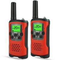 Gifts for Girls Age 3-12, Two Way Radios Walkie Talkies for Girls Toys for 3-12 Year Old Xmas Gifts for 3-12 Year Old Girls Birthday Presents New Gifts Stocking Stuffers Red MDJ04