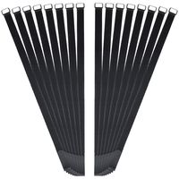 VIGAER 30 Inch Reusable Fastening Cable Straps, 16 Pcs Securing Straps Adjustable Nylon Hook and Loop Cinch Cable Ties Down with Metal Buckle