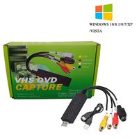 VHS to DVD Converter,USB 2.0 Video Audio Capture Card Grabber Device,VHS VCR TV to Digital Format Converter Support Windows 10/8/7/XP/VISTA