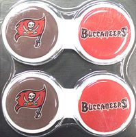 California Accessories Tampa Bay Buccaneers 2 Pack Contact Lens Case