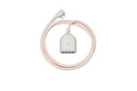 360 Electrical 360625 Habitat4.8 Braided w/ 4.8A 4-Port USB extension cord, 6 ft, Rose Gold