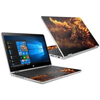 MightySkins Skin Compatible with HP Pavilion x360 15.6" (2018) - Golden Dragon | Protective, Durable, and Unique Vinyl Decal wrap Cover | Easy to Apply, Remove, and Change Styles | Made in The USA