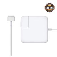 Mac Book Air Charger, Great Replacement 45W Magsafe 2 Magnetic T-Tip Power Adapter Charger for MacBook Air 11-inch and 13-inch (Mid 2012 or Later) ... (White)
