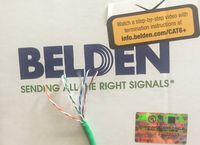 Belden 2412 005100M Green Cat 6+ 100 Meter (328 Feet) on a spool