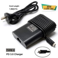 65W USB C Laptop Charger Power Cord Replacement for Dell Latitude 12 5285 5289 5290 7212 7275 7285 7290 XPS 13 9350 9360; Lenovo Yoga 910 Yoga 720-13 Yoga 2nd ThinkPad X1 Thinkpad 13 E485 E580 E585