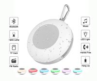 Portable Floating Waterproof Multi-Light-Touch Sensor Wireless Speaker,IPX5 Waterproof,Handsfree Call,TF Card Support, Dimmable Warm White Light & 7 Color 3 brightnesses Changing