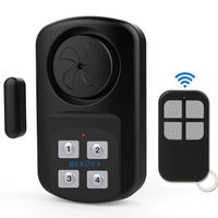 HENDUN Outdoor Waterproof Door Alarm with Remote Keypad, Gate Alarm Sensor, Weatherproof IP67,140 dB Super Loud, Pool Door Alarm for Kids Safety, Wireless Contact Alarm,Entrance Alert