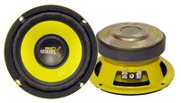 Car Mid Bass Speaker System - Pro 5 Inch 200 Watt 4 Ohm Auto Mid-Bass Component Poly Woofer Audio Sound Speakers For Car Stereo w/ 30 Oz Magnet Structure, 2.2" Mount Depth Fits OEM - Pyle PLG54