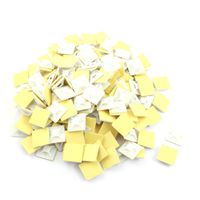 Uxcell Plastic Self-Adhesive Cable Tie Mount Base, 28.5x28.5mm, 200pcs