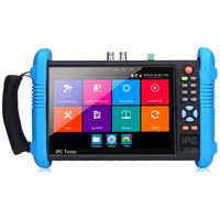 Wsdcam 7 Inch IP Camera Tester CCTV Tester CVBS Analog Camera Tester with POE/WIFI/4K H.265/HDMI Output/RJ45 TDR/Self-Installing APP/ONVIF/8G TF Card/Firmware Upgraded IPC Tester 9800-Plus (Blue)