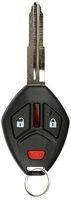 KeylessOption Keyless Entry Remote Uncut Notch Car Ignition Chip Key Fob for OUCG8D-620M-A