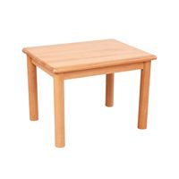 Kinbor Baby Deluxe Hardwood Activity Play Table for Kids Solid Wood Childrens Table for Living Roon Playroom Daycare Preschool 22x17.7x15.75inch