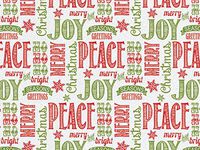 Christmas Themed Tissue Paper 20" x 30" - Chalkboard Wishes - 240 Sheets