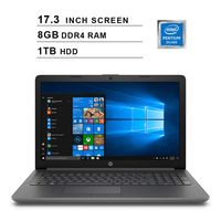 2019 Newest HP Premium Pavilion 17.3 Inch HD Laptop (Intel Pentium Silver N5000 up to 2.7GHz, 8GB DDR4 RAM, 1TB HDD, Intel UHD 605, WiFi, Bluetooth, HDMI, Windows 10) (Renewed)