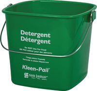 San Jamar KP97GN Kleen-Pail Commercial Cleaning Bucket, 3 Quart, Green