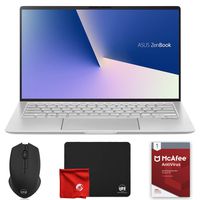 ASUS Zenbook UM433D Ultraslim 14" FHD (AMD Ryzen 7-3700U 2.3GHz, 8GB RAM, 512GB SSD, AMD Radeon RX Vega 10, Windows 10 64-Bit) Laptop Computer Bundle with McAfee Antivirus 1-Year