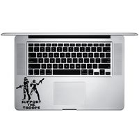 Support The Troops Stormtroopers Star Wars Inspired Vinyl Sticker Laptop Keyboard Inside Corner iPhone Cell Decal (3.5" Wide)