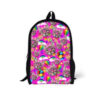 CHAQLIN Lovely Cartoon Animal Cat Pattern Ladies Pack Durable Backack Pink