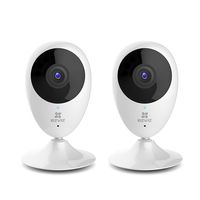 EZVIZ Mini O 1080p - Wireless Wi-Fi Cloud Camera, Home Video Monitoring Security Camera, Works with Alexa (Two-Pack)