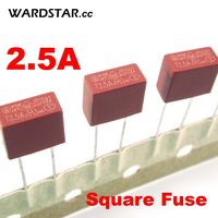 10pcs/lot Square Plastic Fuse 2.5A 250V 392 Square Fuse T2.5A250V LCD TV Power Board Commonly Used New Original