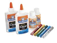 Elmer's Slime Starter Kit, Clear School Glue, Glitter Glue Pens & Magical Liquid Activator Solution, 9 Count