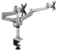 Mount-It! Dual Monitor Desk Mount Swivel Arm Quick Connect with Clamp Base (MI-43116)