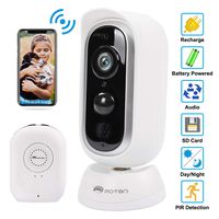 Outdoor Security Camera, Wireless Rechargeable Camera, Battery Powered Surveillance Camera,1080P HD WiFi Camera with Phone App for Home Security with Motion Detection, Night Vision, 2-Way Audio, IP65