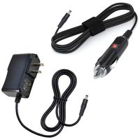 (Taelectric) Car Charger +AC Power Adapter for Coby TF-DVD8500 TF-DVD8501 Portable DVD Player