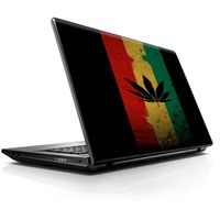 15 15.6 inch Laptop Notebook Skin vinyl Sticker Cover Decal Fits 13.3" 14" 15.6" 16" HP Lenovo Apple Mac Dell Compaq Asus Acer / Rasta Weed Pot Leaf Red